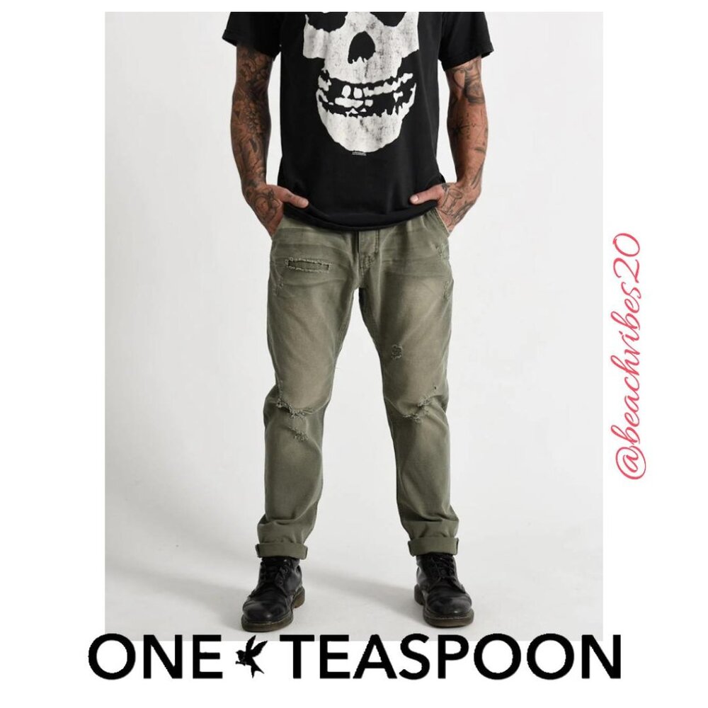 ONE TEASPOON Men's Militaire Mr. Gold's Denim Jeans 30 NWT O-183